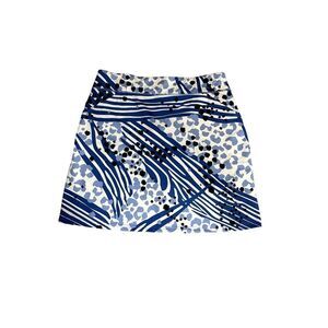 ANACLARE Women's UPF 50+ Logan Golf/Athletic Skort/Skirt Blue/White Size Large